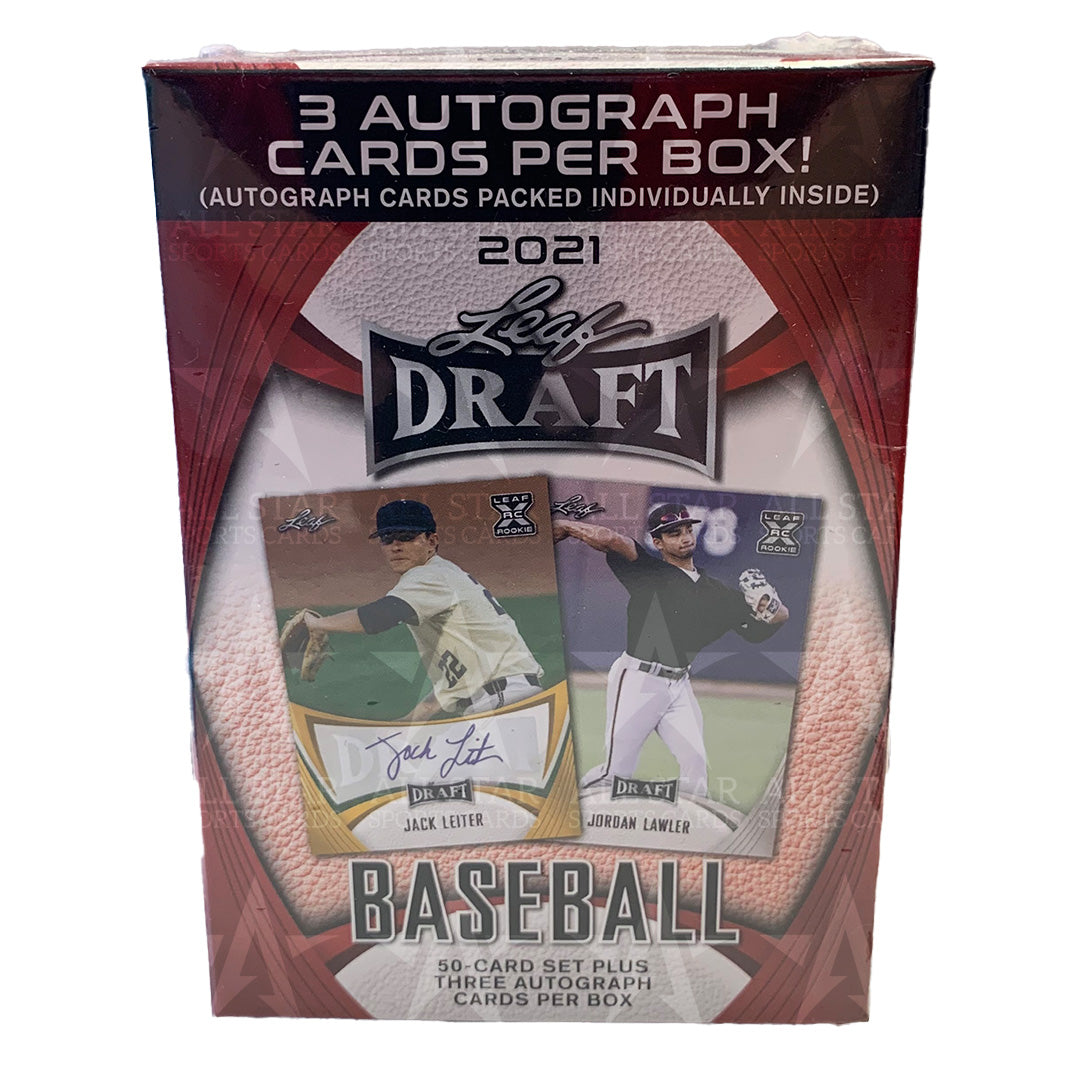 2021 Leaf Draft Baseball Hobby Blaster Box